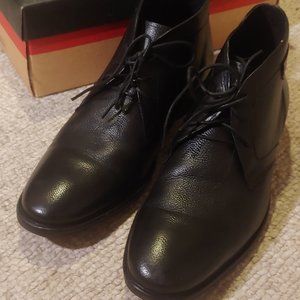 Aiden & Mason - Callahan Black Leather Ankle Chukka Boot